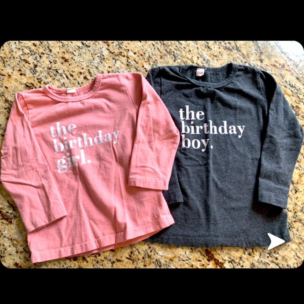 Birthday toddler shirts